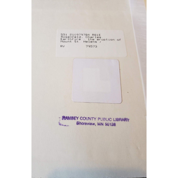 EARTHFIRE: THE ERUPTION OF MOUNT ST. HELENS By Charles Rosenfeld & Robert Cooke - Picture 6 of 10